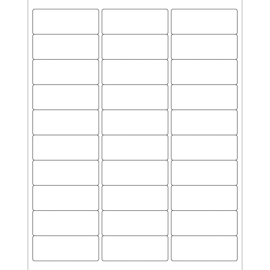 2 5/8 x 1 in Weather-Resistant Polyester Laser Labels 3000/Case LL251WR - alias listing