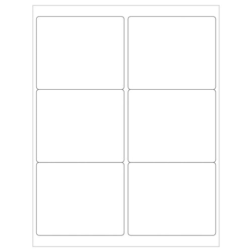 4 x 3 1/3 in Weather-Resistant Polyester Laser Labels 600/Case LL253WR - alias listing