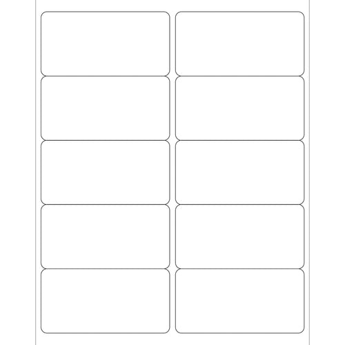 4x2 White Removable Laser Labels 1000/Case LL265 - alias listing