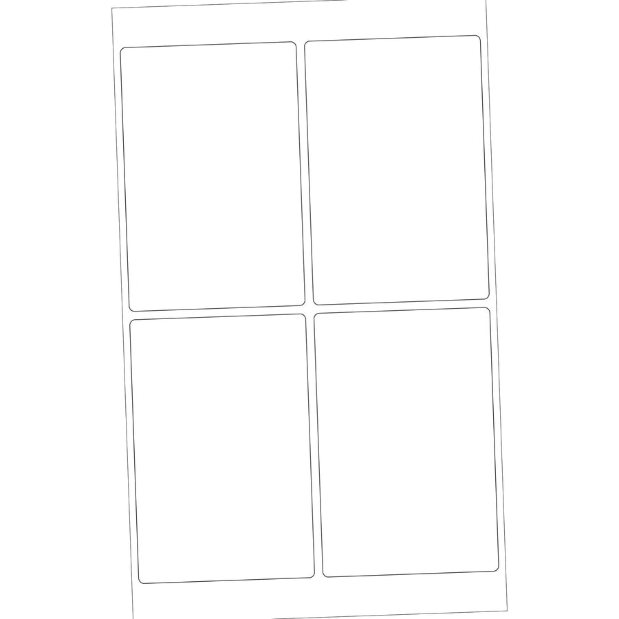 4x6 White Removable Laser Labels 400/Case LL268 - alias listing