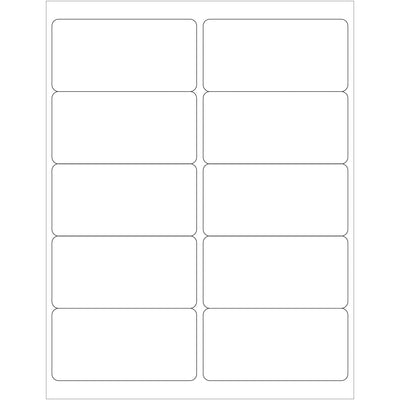 Block out previous shipping labels and reclaim box real estate with these 4x2 opaque white blockout laser labels. Permanent acrylic construction resists smudging, prints cleanly with standard laser printers, and arrives ready to deploy–1,000 labels per case for high-volume operations.