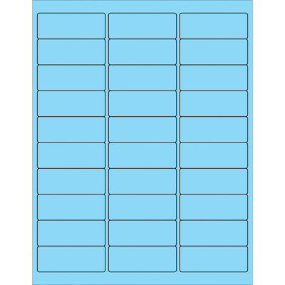 Professional-grade removable rectangle laser labels designed for shipping coordinators and logistics professionals who need clean removal without residue. These 2 5/8 x 1" pastel blue labels print beautifully on standard laser or inkjet printers and come in a case of 3,000 for reliable, cost-effective project labeling and inventory tracking.