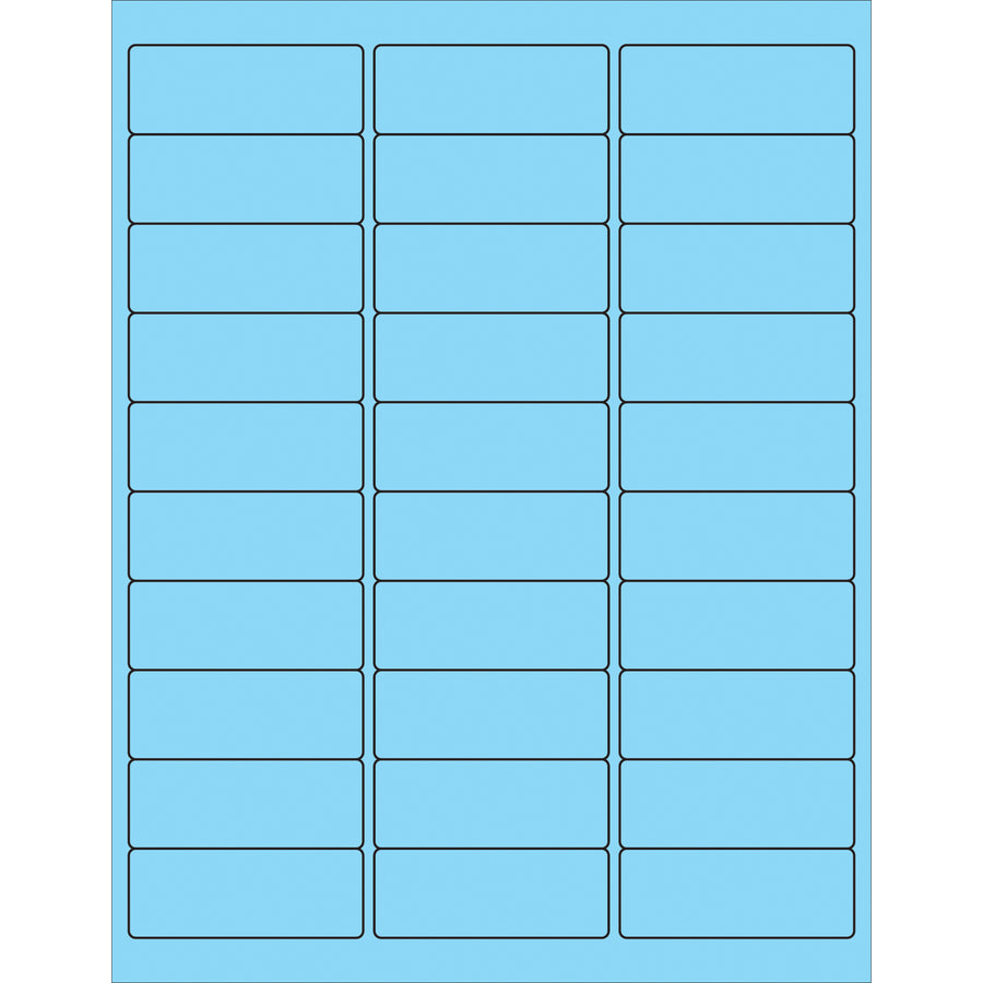 Professional-grade removable rectangle laser labels designed for shipping coordinators and logistics professionals who need clean removal without residue. These 2 5/8 x 1" pastel blue labels print beautifully on standard laser or inkjet printers and come in a case of 3,000 for reliable, cost-effective project labeling and inventory tracking.