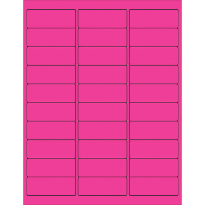 High-visibility fluorescent pink removable laser labels designed for shipping coordinators and logistics professionals who need temporary identification that won't damage surfaces. These 2 5/8" x 1" rectangle labels lift cleanly without residue, work with laser or inkjet printers, and come in a bulk case of 3,000 for maximum efficiency.