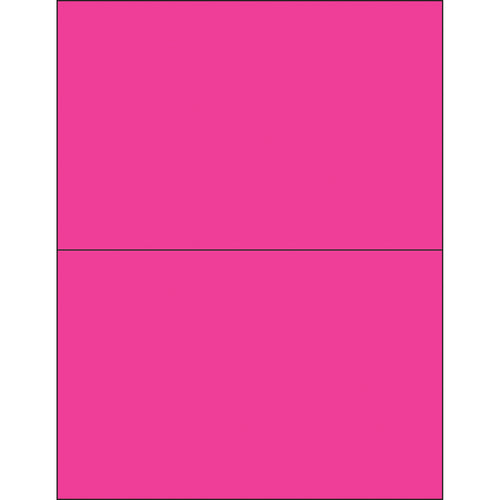 High-visibility fluorescent pink removable laser labels designed for shipping coordinators who need compliance-ready, residue-free labeling solutions. 8.5
