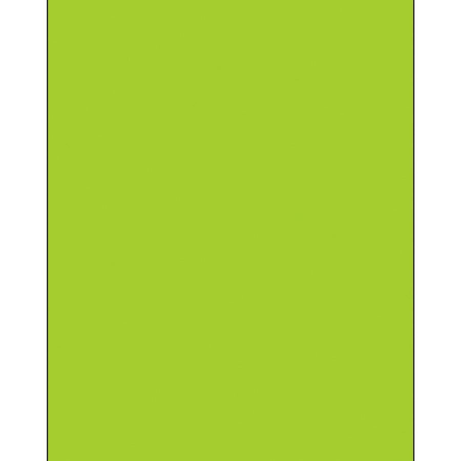 8.5x11 Fluorescent Green Removable Laser Labels 100/Case LL420GN - alias listing