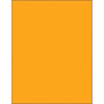 Fluorescent orange removable rectangle laser labels designed for shipping coordinators who need high-visibility compliance marking without permanent adhesion. These 8.5x11" labels lift cleanly without residue, print perfectly on standard laser or inkjet printers, and come 100 per case for immediate deployment across your logistics operation.
