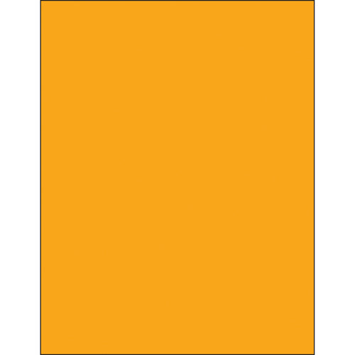 Fluorescent orange removable rectangle laser labels designed for shipping coordinators who need high-visibility compliance marking without permanent adhesion. These 8.5x11