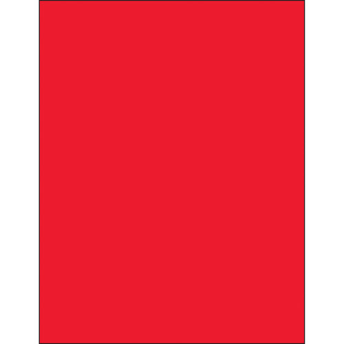 High-visibility fluorescent red removable laser labels designed for shipping coordinators and logistics professionals who need clean-lift performance without adhesive residue. 8.5x11