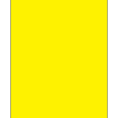 8.5x11 Fluorescent Yellow Removable Laser Labels 100/Case LL420YE - alias listing
