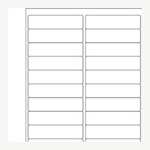 4x1 EZ Peel White Rectangle Laser Labels