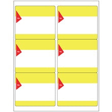 Blank To/From Labels Yellow/Red