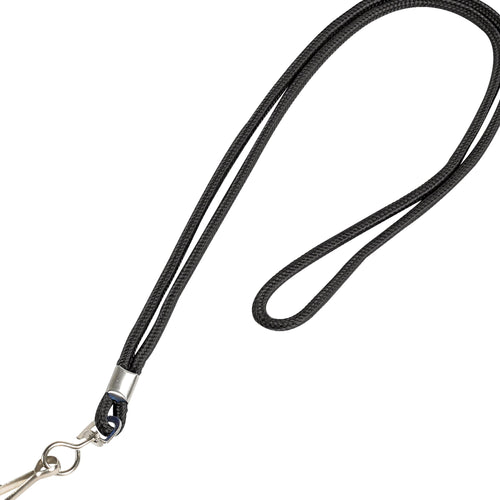 36 in Black Nylon Lanyard with Swivel Hook 24/Case LY100