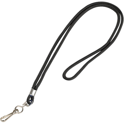 Protect your ID badges and credentials with these 36" black nylon lanyards featuring secure swivel metal hooks. Round woven nylon construction ensures comfortable all-day wear while safely displaying badges without damaging clothing. Packrift ships by the case of 24 for maximum cost efficiency.