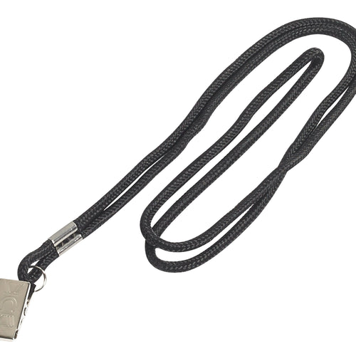 38 in Black Nylon Lanyard with Bulldog Clip 24/Case LY110