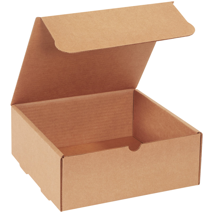 10x10x4 Kraft Literature Mailers - Self-Seal Corrugated, 50-Pack