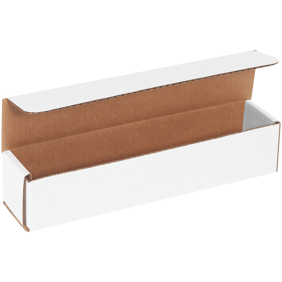 Industrial-grade 10x2x2 white corrugated mailers manufactured from ECT-32-B material with crush-resistant double-wall protection. One-piece fold-and-tuck design requires no tape, glue, or staples‚assembly takes seconds. Bundle of 50 units reduces per-unit cost and freight overhead for high-volume fulfillment operations.