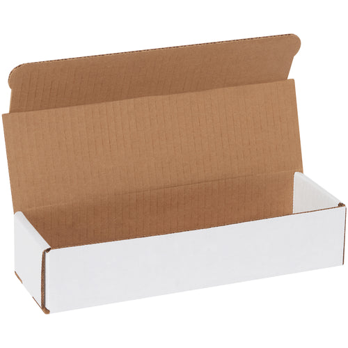 10x3x2 ECT-32-B White Corrugated Mailers, 50-Pack