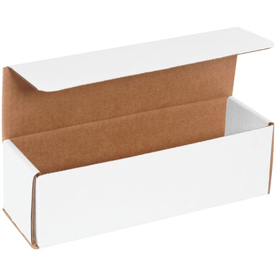 10x3x3 ECT-32-B White Corrugated Mailers, 50/Bundle