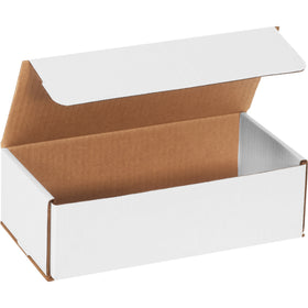 10x5x3" ECT-32-B White Corrugated Mailers, 50-Pack