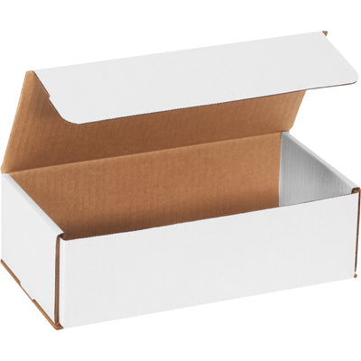 10x5x3" ECT-32-B White Corrugated Mailers, 50-Pack