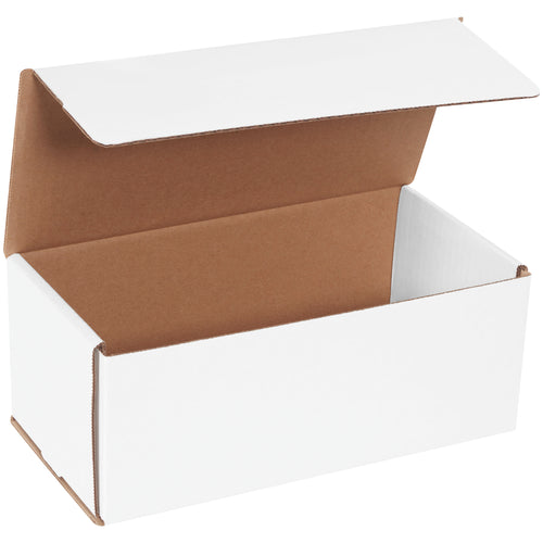 10x5x4 ECT-32 White Corrugated Mailers, Bundle of 50