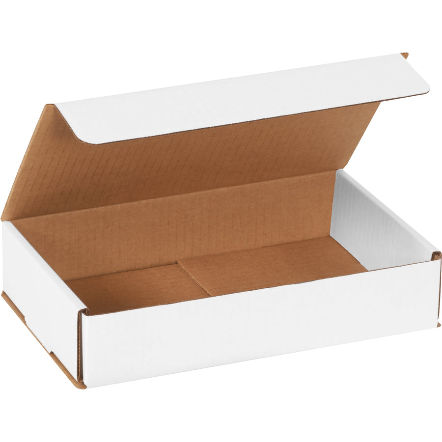 10x6x2 ECT-32-B White Corrugated Mailers, 50-Pack