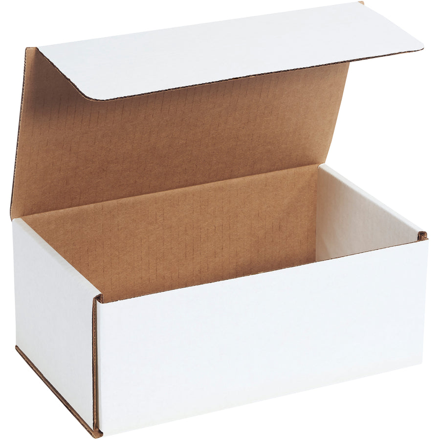 10x6x4 ECT-32 White Corrugated Mailers, 50/Bundle