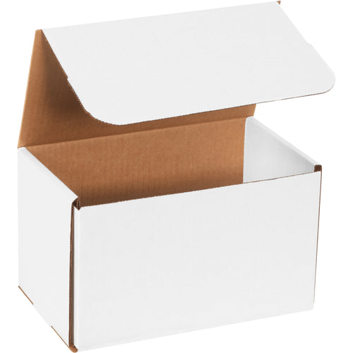 10x6x5 ECT-32 White Corrugated Mailers, 50/Bundle