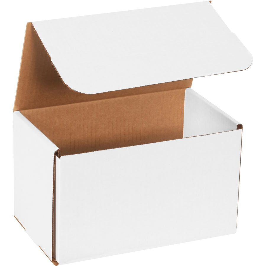 10x6x6 ECT-32-B White Corrugated Mailers, 50-Pack