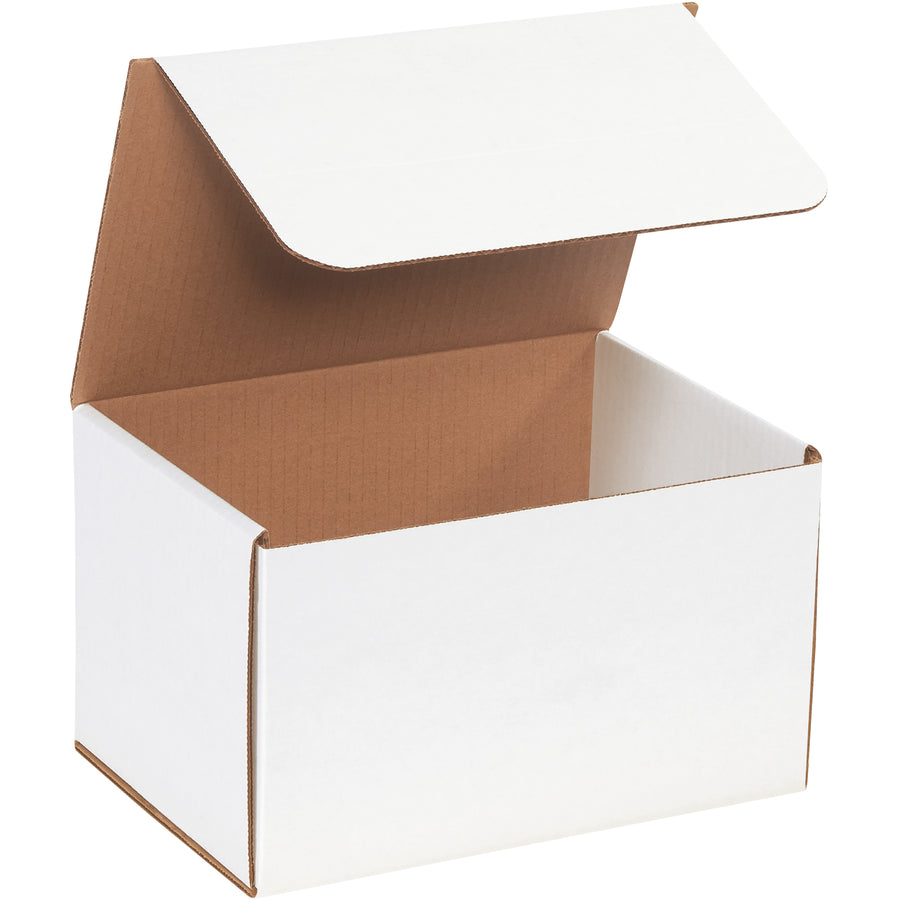 Ship with confidence using these ECT-32-B white corrugated mailers in 10x7x6 dimensions. One-piece fold-and-tuck design provides double-wall crush resistance on front and sides‚no tape, glue, or staples required. Bundle of 50 mailers reduces per-unit costs and keeps lightweight shipments protected.