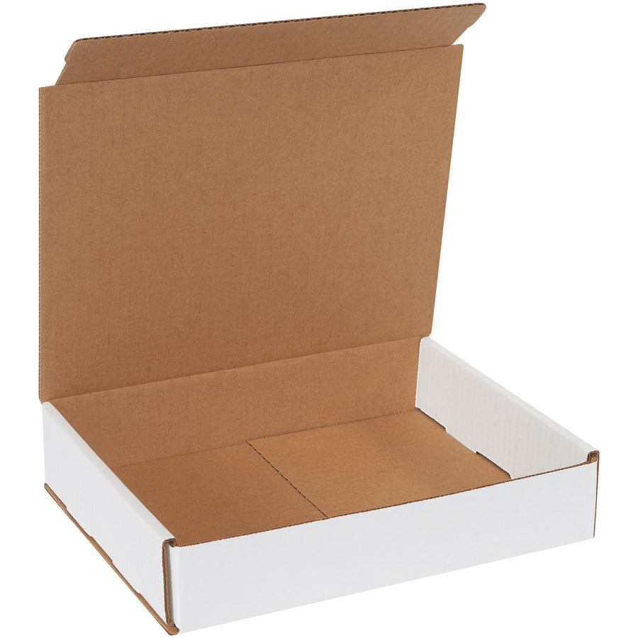 10x8x2 ECT-32-B White Corrugated Mailers, Bundle of 50