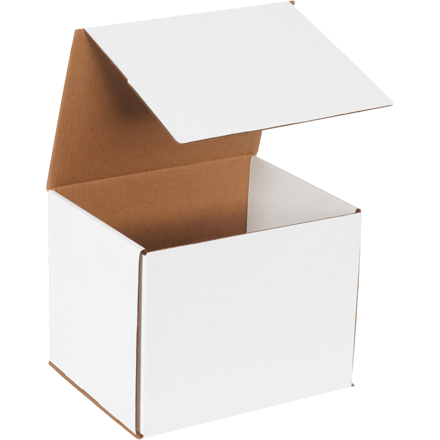 10x8x8 ECT-32-B White Corrugated Mailers, 50 Pack