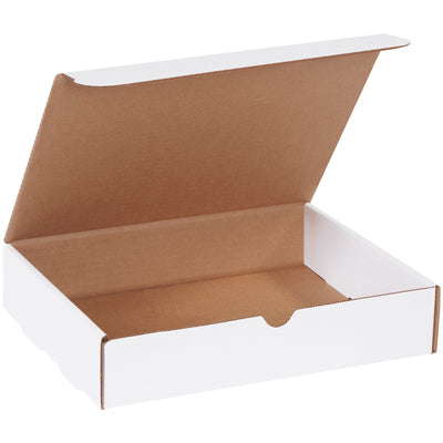 11 1/8x8 3/4x2 5/16" White Corrugated Literature Mailers - 50-Pack