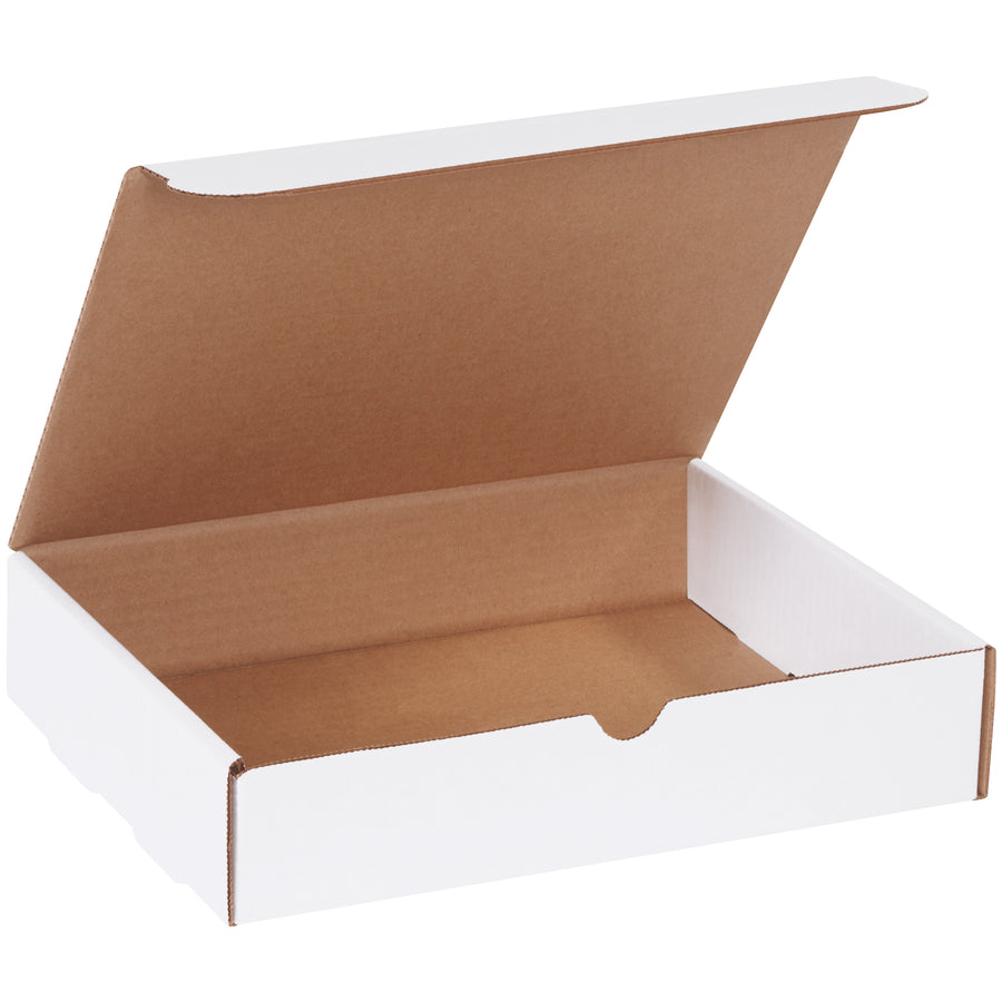 11 1/8x8 3/4x2 5/16" White Corrugated Literature Mailers - 50-Pack