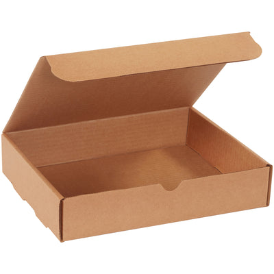 Ship documents and marketing materials with professional presentation and crush-resistant protection. These self-sealing kraft corrugated literature mailers assemble in seconds without tape, glue, or staples. Perfect for e-commerce brands shipping catalogs, brochures, and documents‚50-pack bundle of 11 1/8 x 8 3/4 x 2 5/16" mailers.