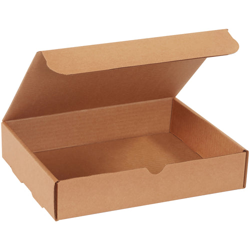 Ship documents and marketing materials with professional presentation and crush-resistant protection. These self-sealing kraft corrugated literature mailers assemble in seconds without tape, glue, or staples. Perfect for e-commerce brands shipping catalogs, brochures, and documents–50-pack bundle of 11 1/8 x 8 3/4 x 2 5/16