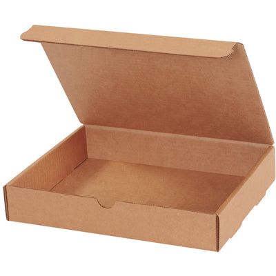 11 1/8 x 8 3/4 x 2 in ECT-32-B Kraft Corrugated Literature Mailer 50/Bundle M1182K - alias listing