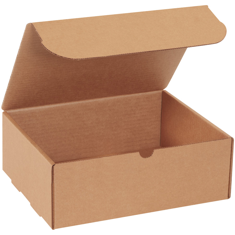 Ship documents and marketing materials with confidence using these self-seal kraft literature mailers. Manufactured from durable ECT-32-B corrugated material, each 11 1/8 x 8 3/4 x 4" box assembles in seconds without tape, glue, or staples. Perfect for e-commerce brands seeking professional presentation at cost-effective pricing‚50 boxes per bundle.