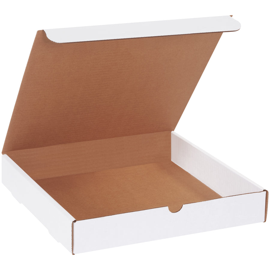 Ship your marketing materials in style with these 12x12x2 white corrugated literature mailers. Built from durable ECT-32-B material, they feature secure fold-and-tuck tabs and require zero additional supplies for assembly. Perfect for e-commerce brands needing professional, crush-resistant mailing boxes in bulk‚50 boxes per bundle.
