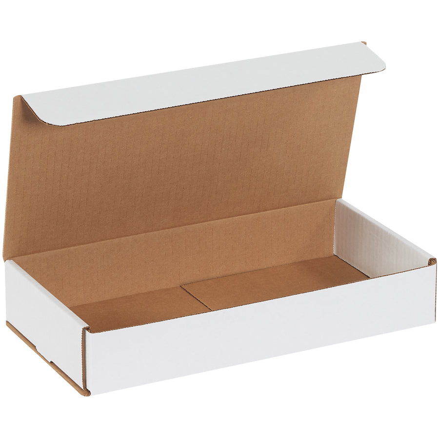 Ship small, lightweight items with confidence using these ECT-32-B white corrugated mailers. Pre-scored fold-and-tuck design delivers double-wall protection on front and sides without tape, glue, or staples. Bundle of 50 units ready to stock your fulfillment operation.