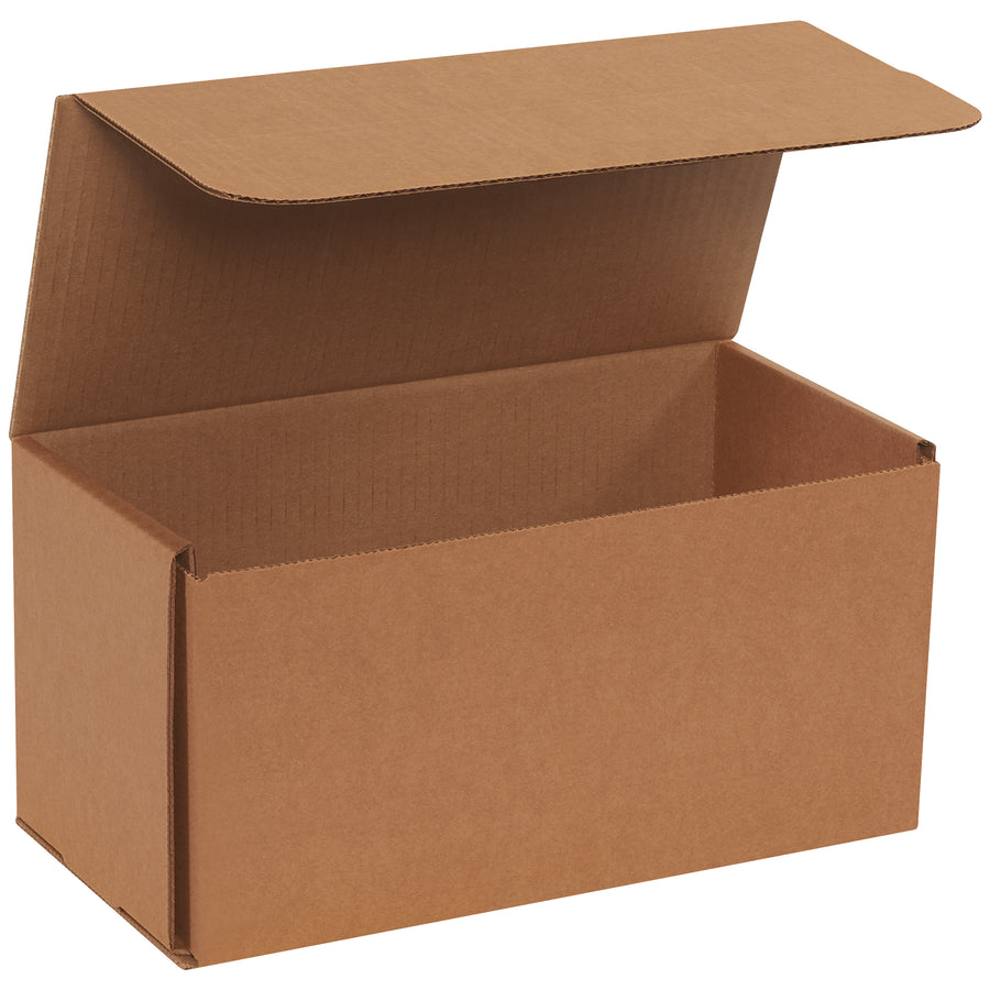 ECT-32-B kraft corrugated mailers engineered for small parcel shipping and fragile item protection. These one-piece, crush-resistant mailers fold flat for space-efficient storage and reduce dimensional weight charges. Bundle of 50 ships ready to deploy–no tape, glue, or staples required.