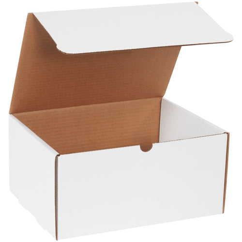 Ship literature, catalogs, and promotional materials with confidence. These 12 1/8x9 1/4x6 white corrugated mailers feature crush-resistant ECT-32-B construction and secure fold-and-tuck tabs for professional presentation every time. Quick assembly, no extra supplies needed‚50 mailers per bundle.