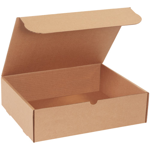 Professional-grade kraft literature mailers featuring puncture-resistant ECT-32-B corrugated construction. Self-sealing design assembles in seconds without tape, glue, or staples–perfect for e-commerce brands shipping catalogs, brochures, and documents. Sold in bundles of 50.
