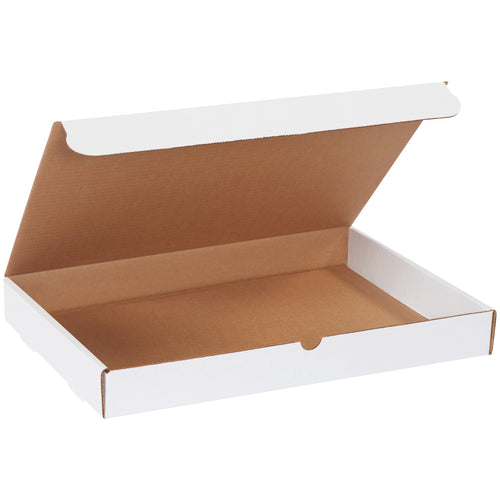 Ready-to-ship white corrugated literature mailers that require zero assembly time. Snug-fitting tabs deliver professional presentation with secure self-seal closure‚no tape, no hassle. ECT-32-B crush-resistant construction protects contents while you impress customers with every delivery.