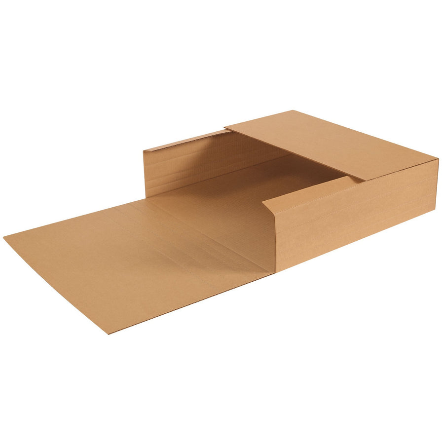 24x24x6 ECT-32-C Kraft Multi-Depth Corrugated Jumbo Mailers 20/Bundle M24246 - alias listing