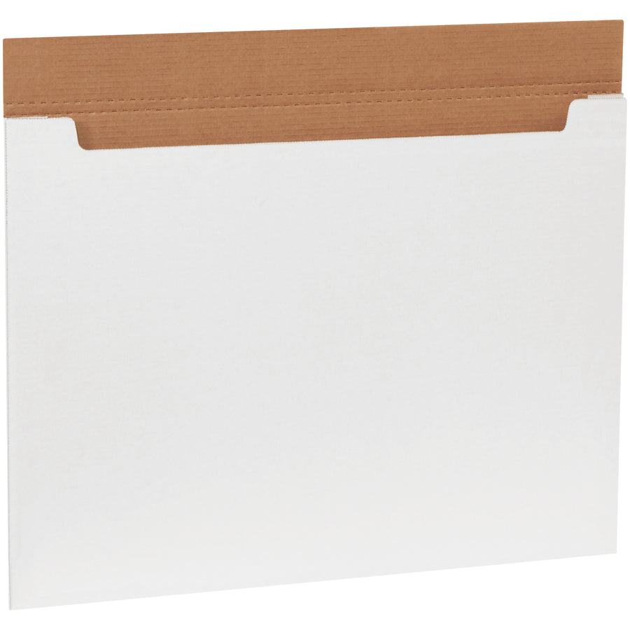 Professional-grade white corrugated fold-over mailers sized 30" x 22.5" x 1/4" with superior ECT-32-B strength. Perfect for e-commerce brands shipping oversized items like posters, portfolios, and artwork. Bundle of 20 mailers delivers reliable, puncture-resistant protection with clean, professional presentation.