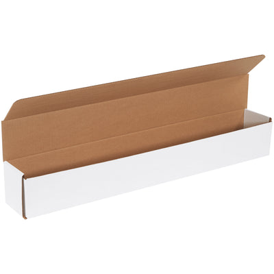 Ship small, lightweight items with confidence using these 30x4x4 white corrugated mailers manufactured from ECT-32-B material. One-piece fold-and-tuck design provides double-wall crush resistance on front and sides‚no tape, glue, or staples required. Sold as a bundle of 50 for maximum volume savings.