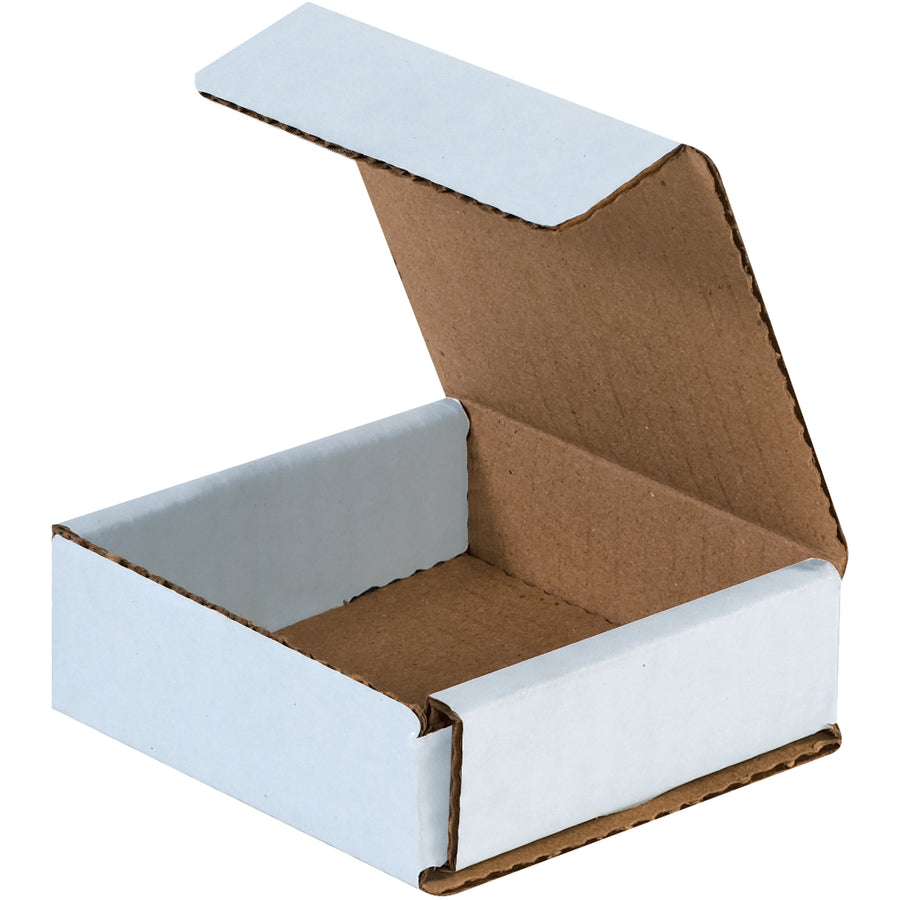 Engineered for small package fulfillment, these 3x3x1 white corrugated mailers deliver ECT-32-B crush resistance in a one-piece fold-and-tuck design. No assembly required‚set up in seconds and reduce labor costs. Bundle of 50 mailers per order.