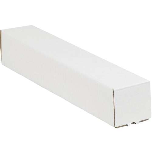 Stop wasted packing time–these 3x3x18 white square mailing tubes won't roll during fulfillment. Made from durable ECT-32-B corrugated, they ship flat in a 25-pack bundle and fold together without tape or glue, cutting assembly labor and storage footprint.